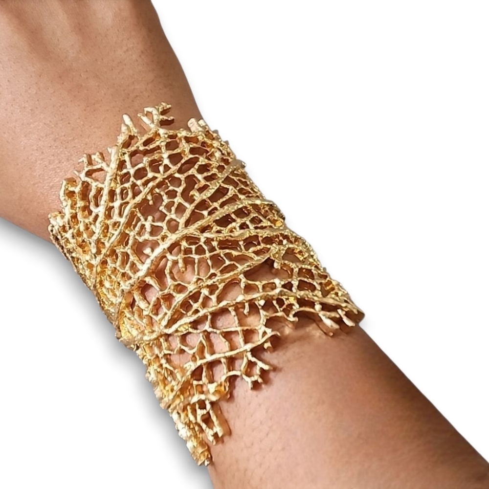 ZARA Coral Cuff Bracelet